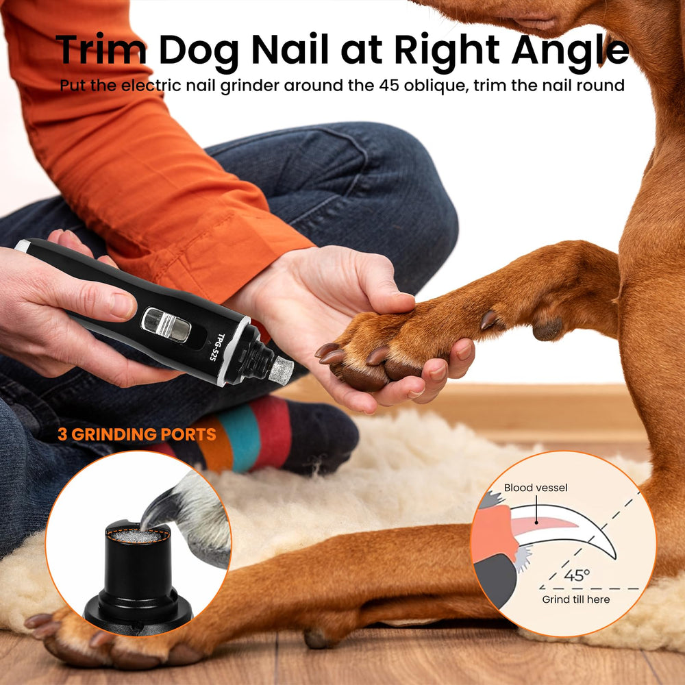 Tife dog nail grinder whisper-quiet operation for calm sessions