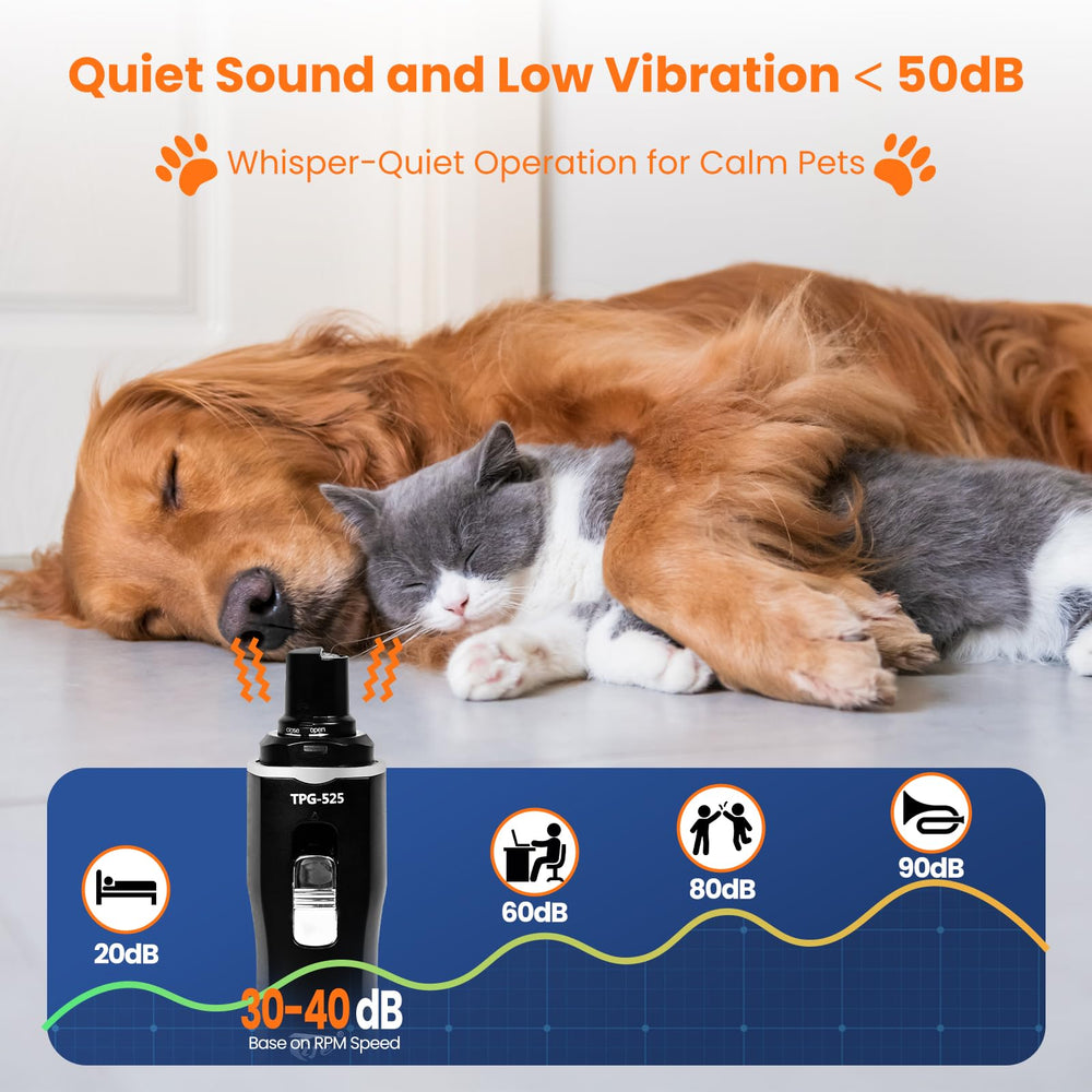 Tife dog nail grinder rechargeable battery for cordless use