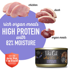 Tiki Cat After Dark broth with morsels looks savory and moisture-rich.