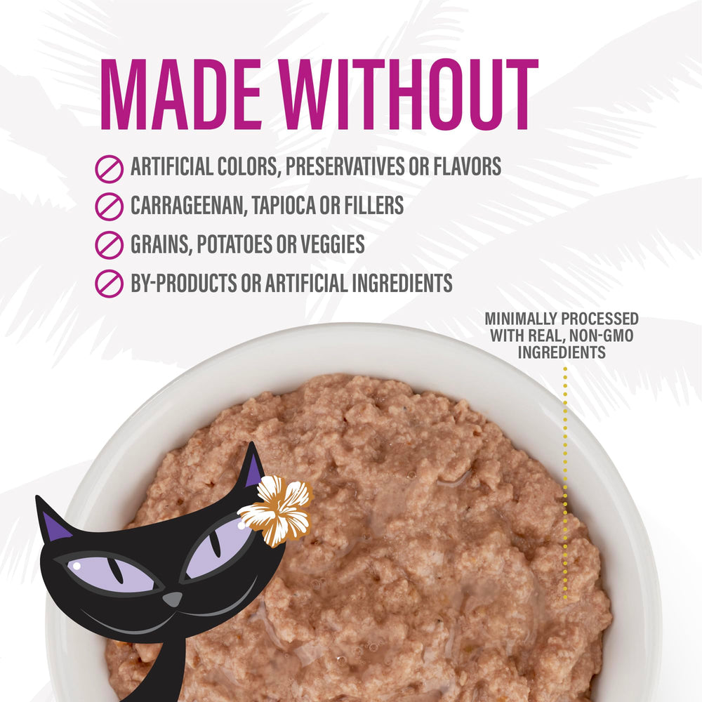 Pack of 12 cans of Tiki Cat After Dark Pâté ready for daily meals.