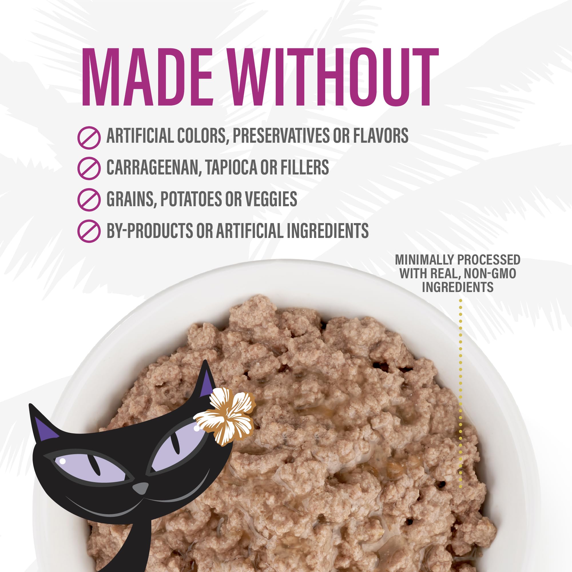 Tiki Cat After Dark pate may appeal to cats with adventurous palates.