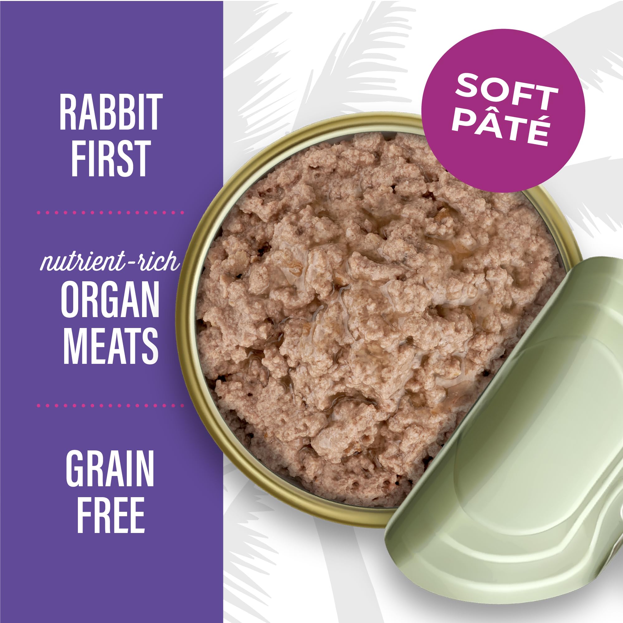 Tiki Cat After Dark pate packaging with organ meats highlights nutrients.