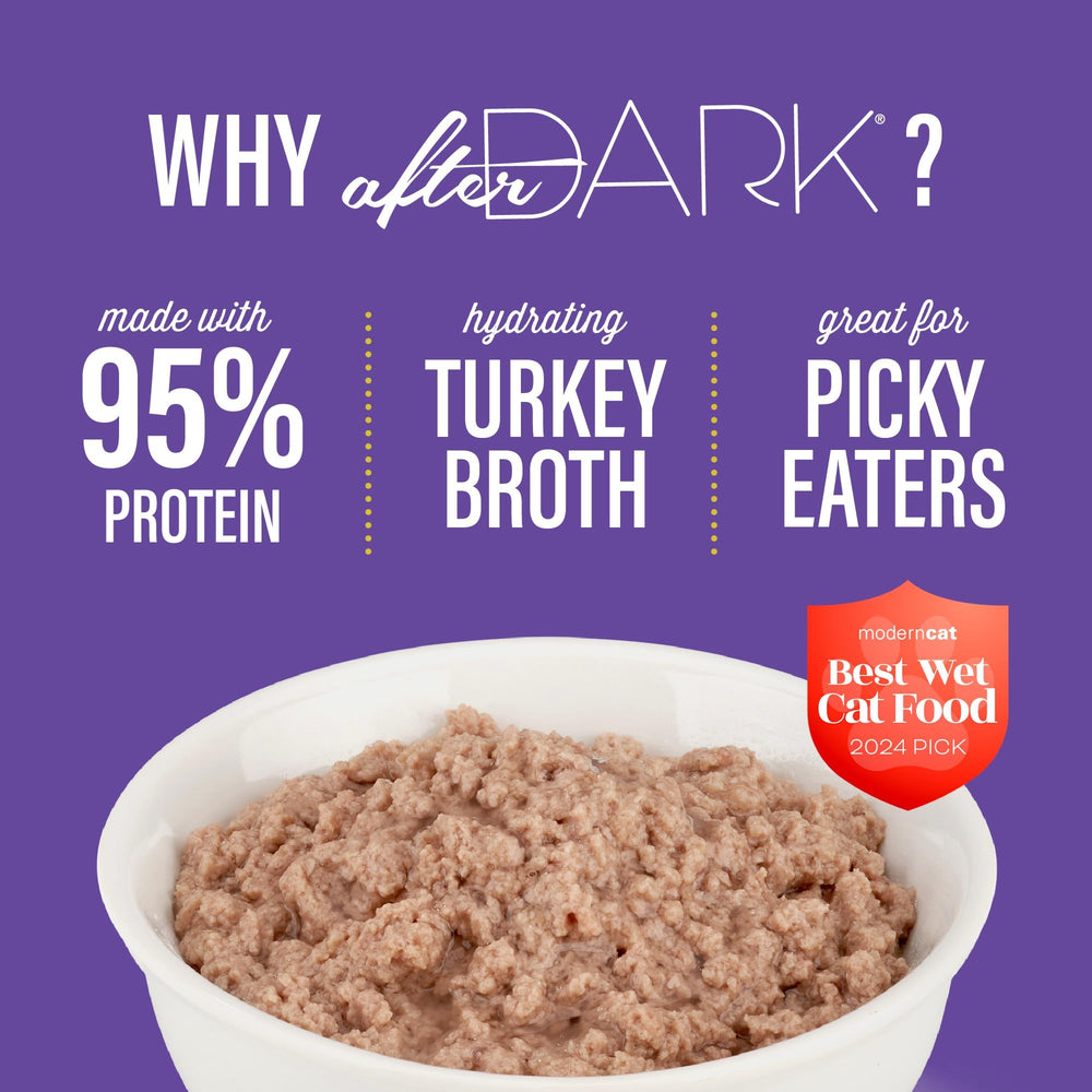 Tiki Cat After Dark pate serving bowl image suggests convenient, complete adult-cat meal