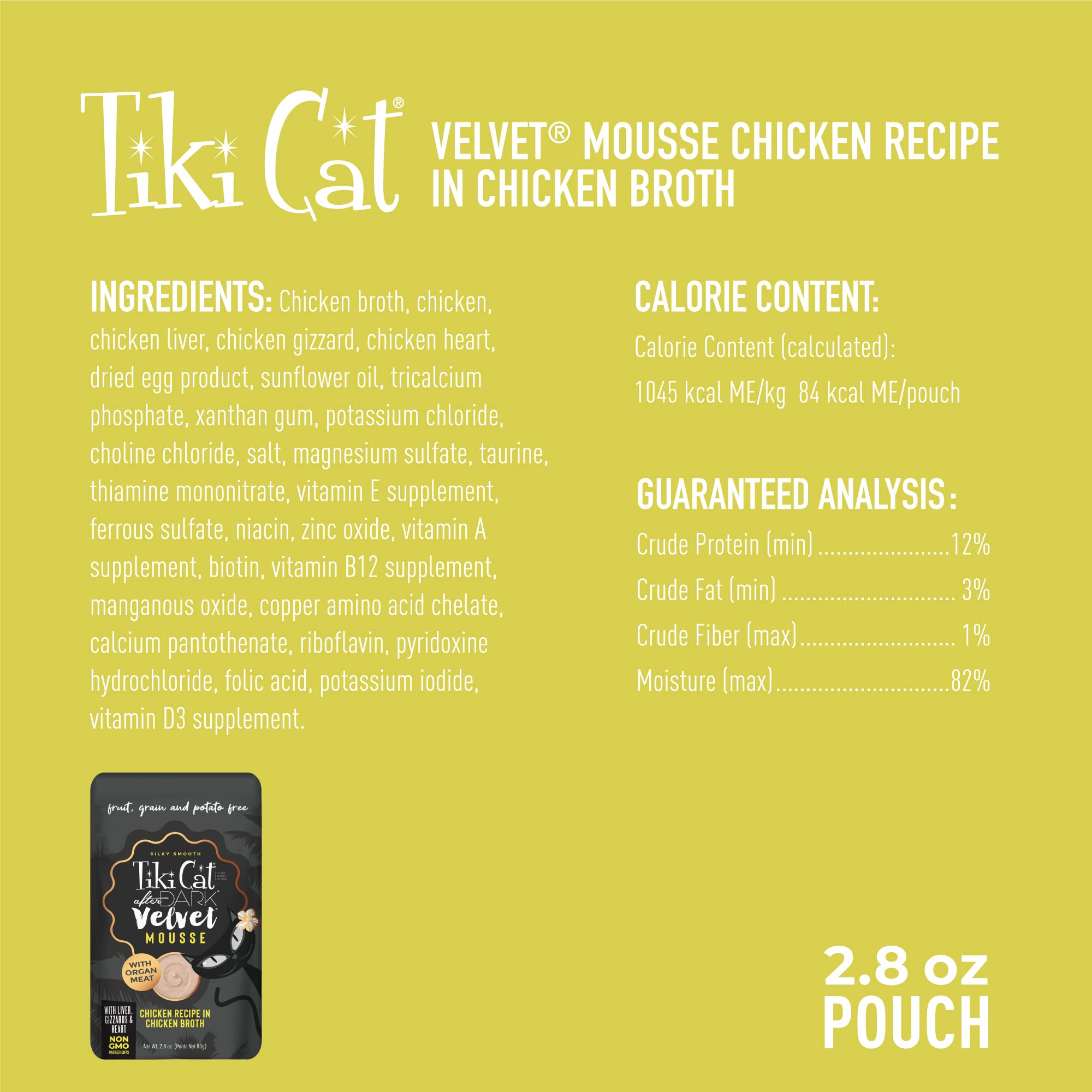 Tiki Cat After Dark Velvet Mousse silky texture close-up appeals to picky eaters.
