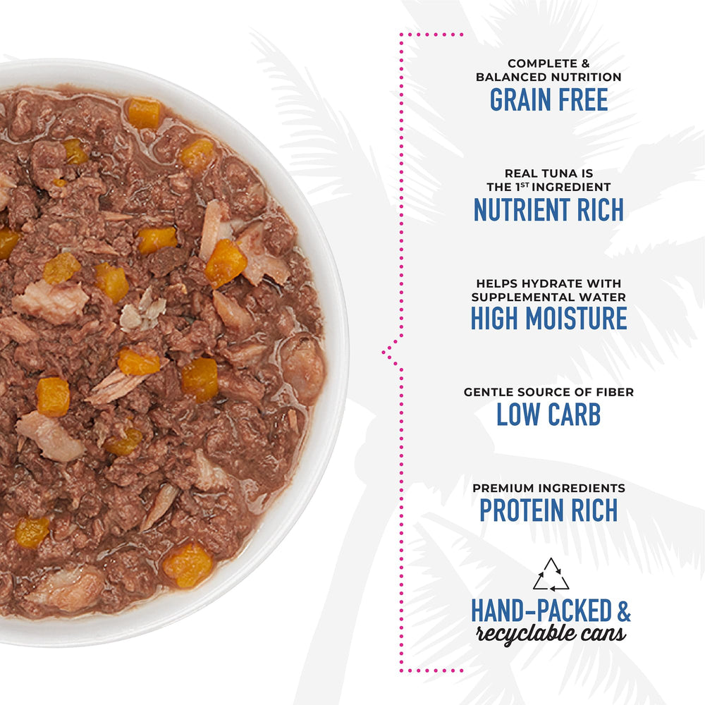 High moisture wet food from Tiki Cat Aloha Friends in a can