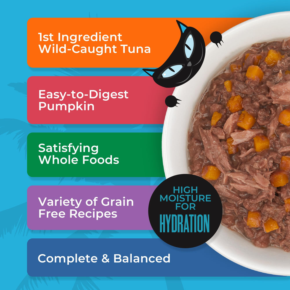 Tiki Cat Aloha Friends grain-free formula emphasizes natural nutrition