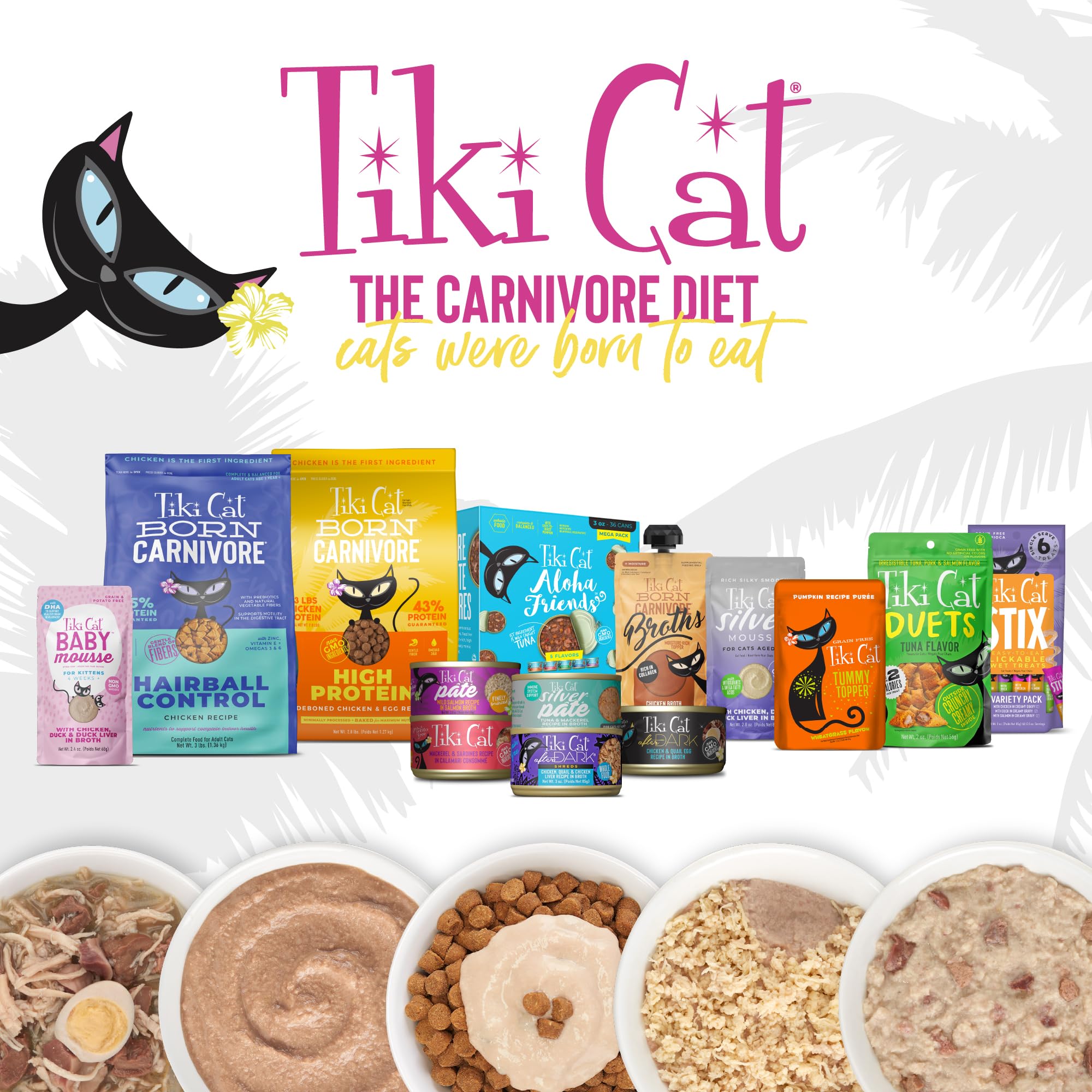 Tiki Cat Baby Milk Replacer six-pack kit for kittens.