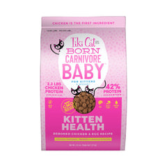 Tiki Cat Born Carnivore Baby bag packaging for kittens, easy to store.