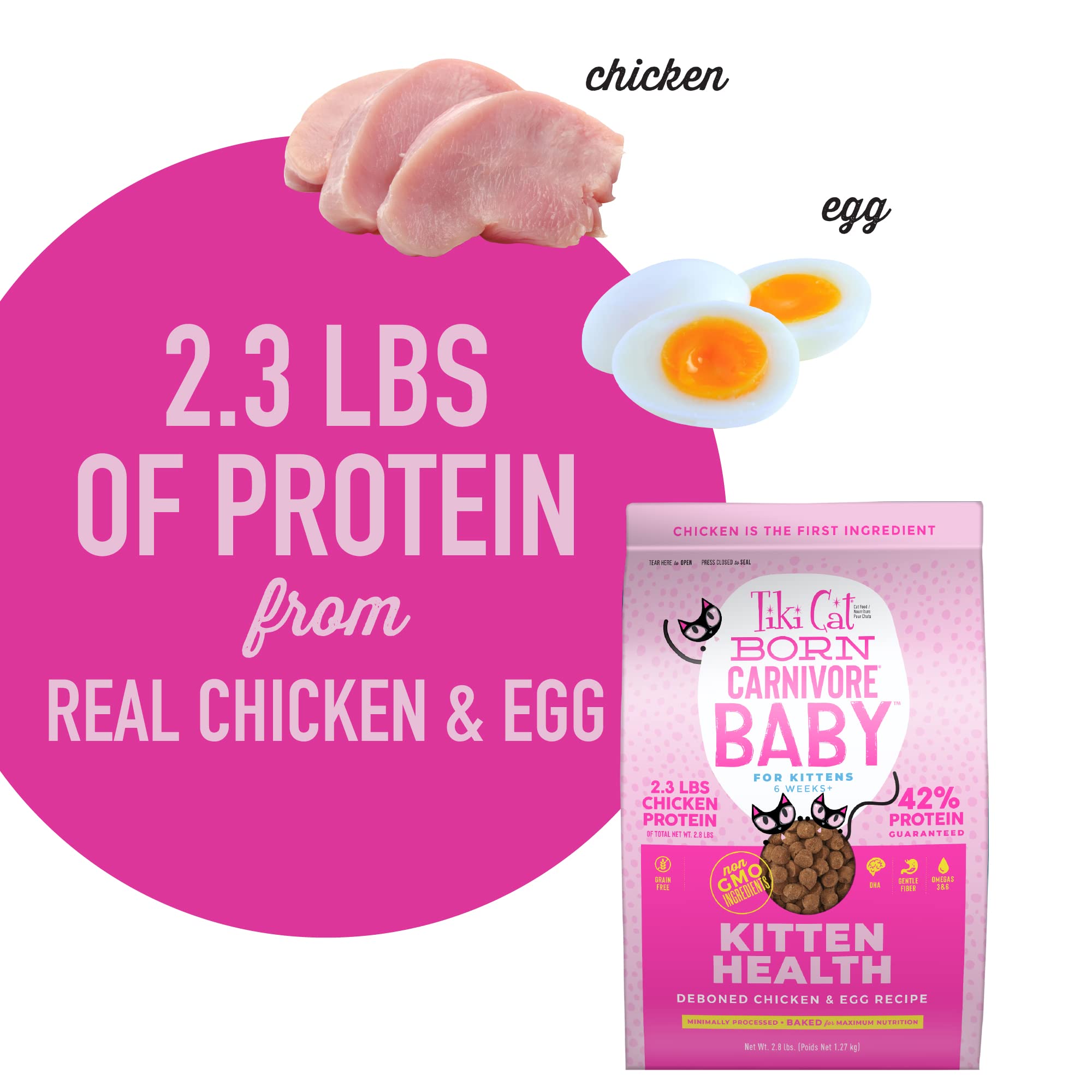 Ingredients include flaxseed, pumpkin, and spinach for early development.
