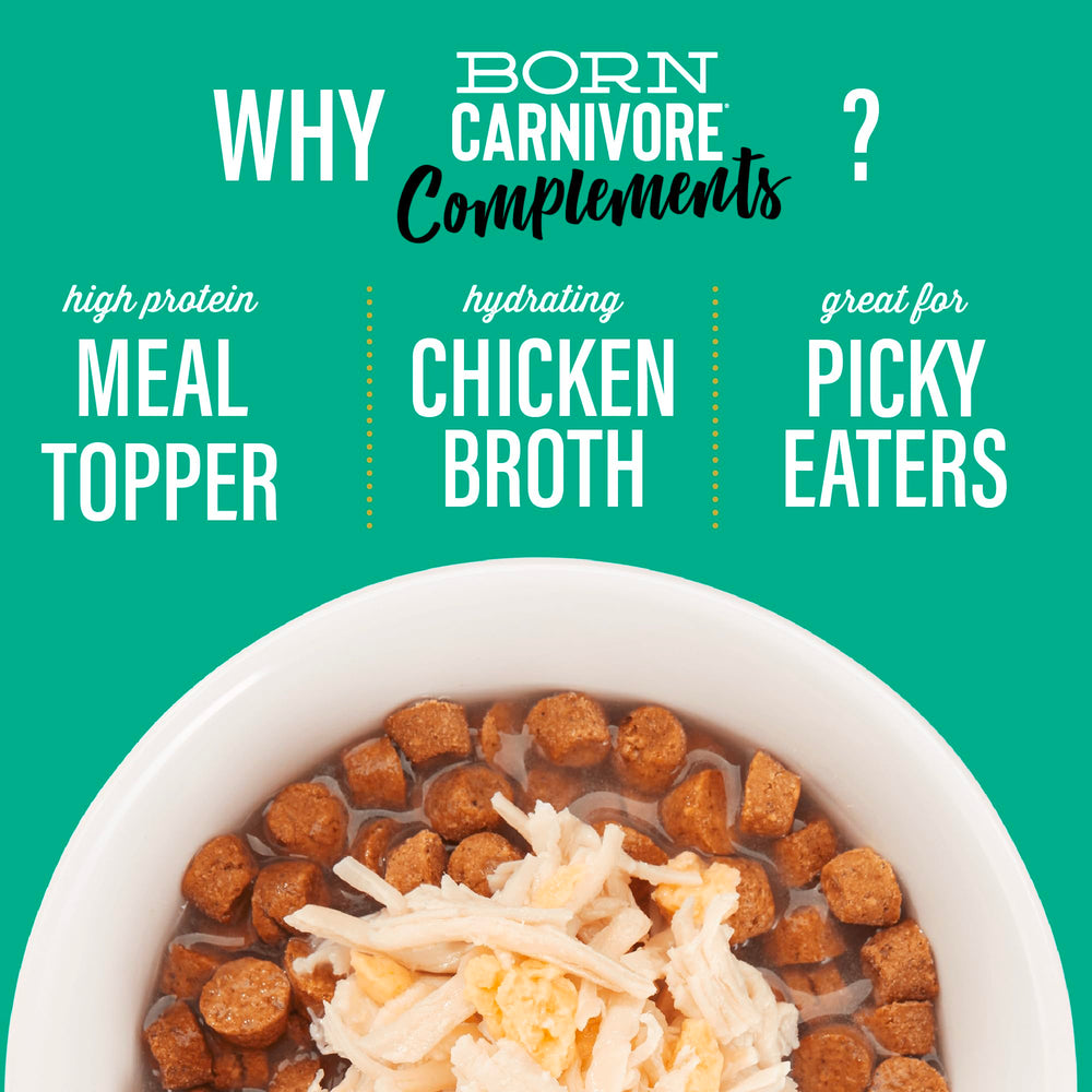 Tiki Cat Born Carnivore Complements flavorful topper with no grains for picky eaters