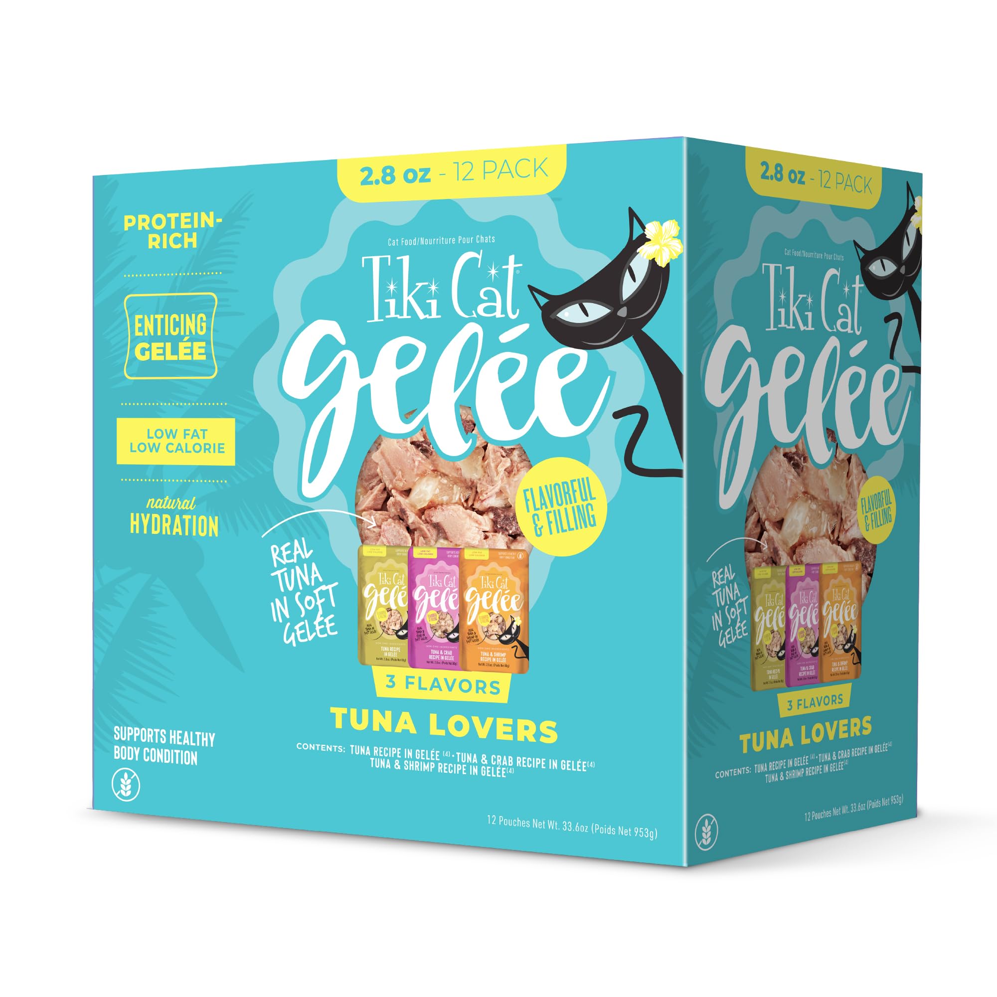 Tiki Cat Gelee tuna soft gelee pouch with real tuna for hydration
