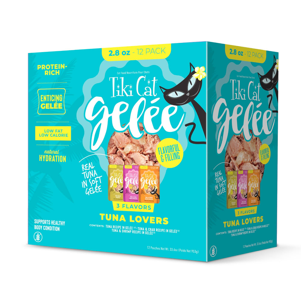 Tiki Cat Gelee tuna soft gelee pouch with real tuna for hydration