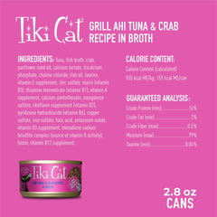 Tiki Cat Grill Crab shellfish garnish close-up, enticing texture for mealtime.