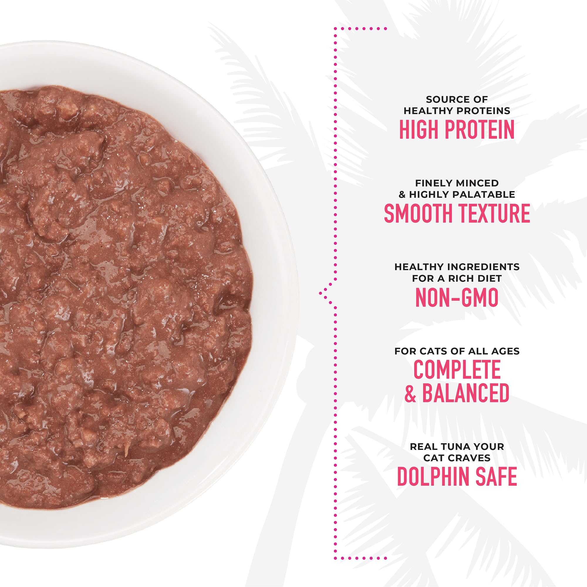 100% non-GMO ingredients in Tiki Cat Grill Pâté for healthy nutrition.