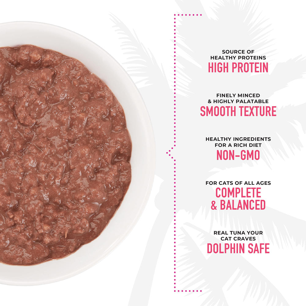 100% non-GMO ingredients in Tiki Cat Grill Pâté for healthy nutrition.