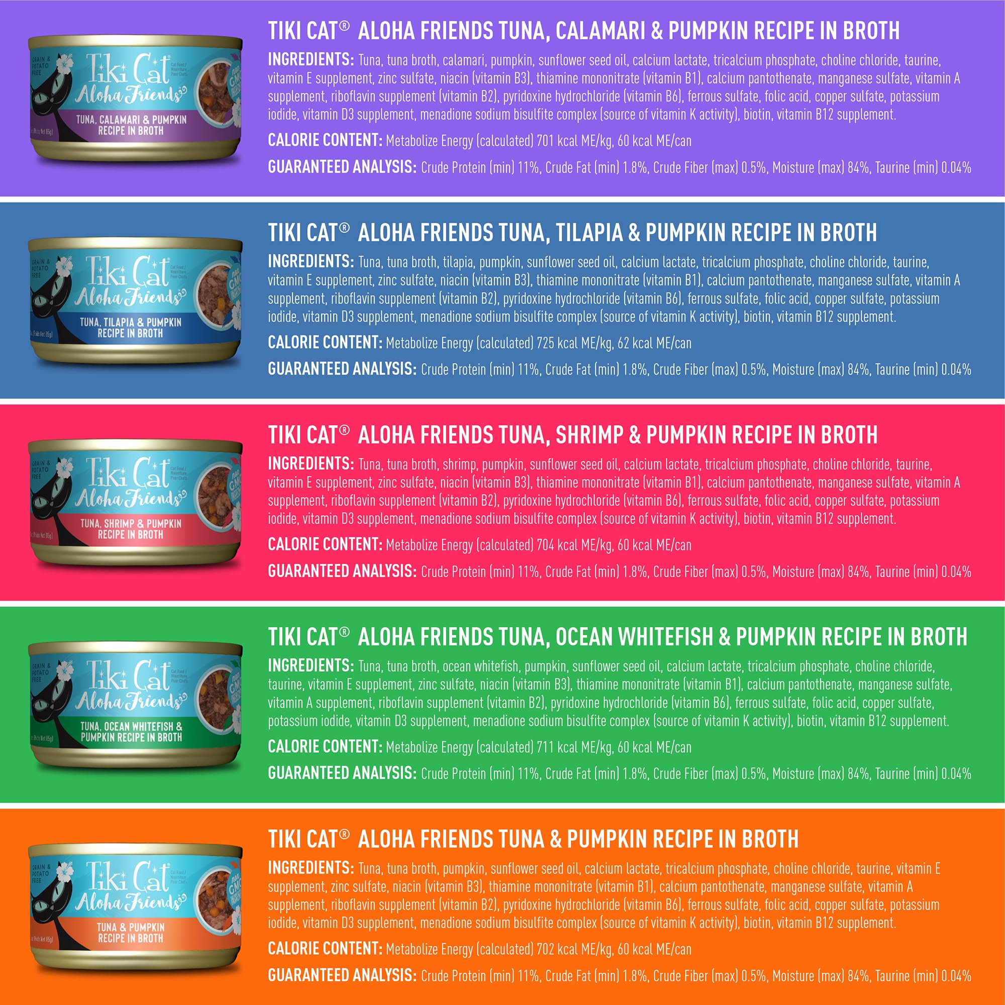 Tiki Cat Grill recipes with tuna and seafood in broth.