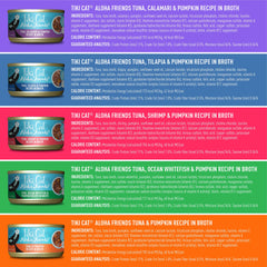 Tiki Cat Grill recipes with tuna and seafood in broth.
