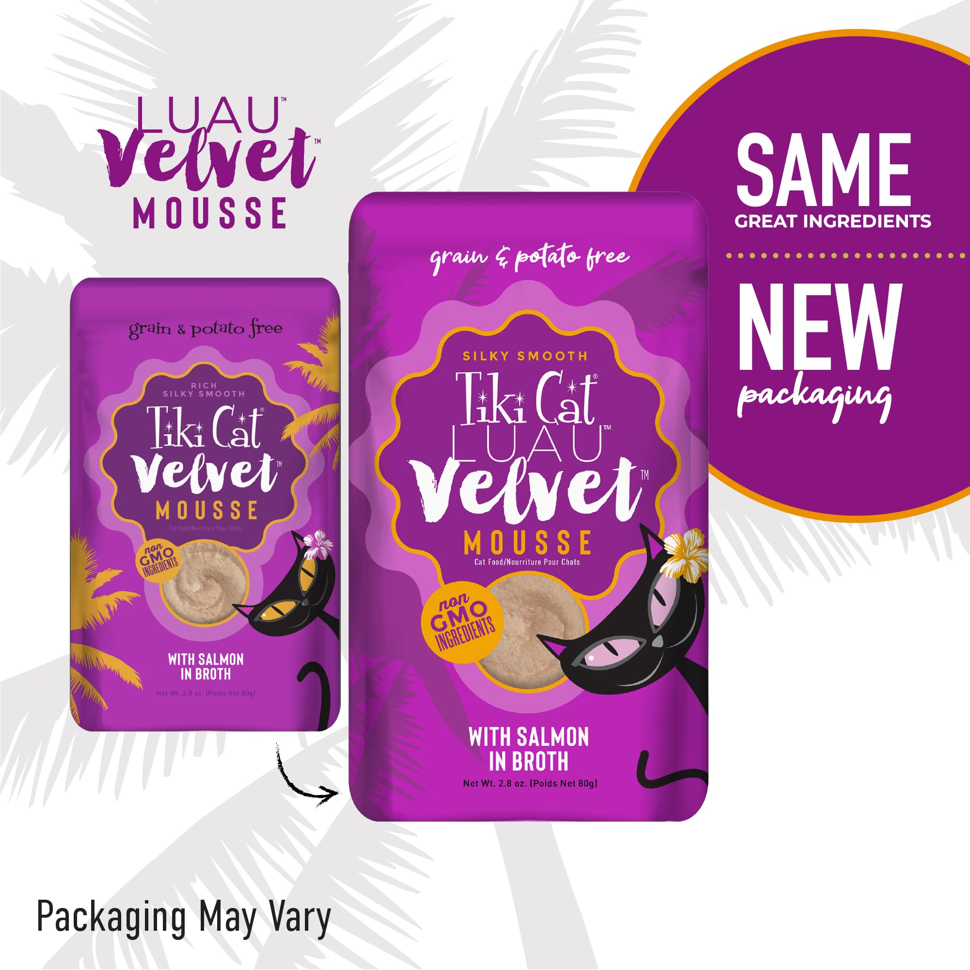 Tiki Cat Luau Velvet Mousse serving in bowl highlights texture and moisture