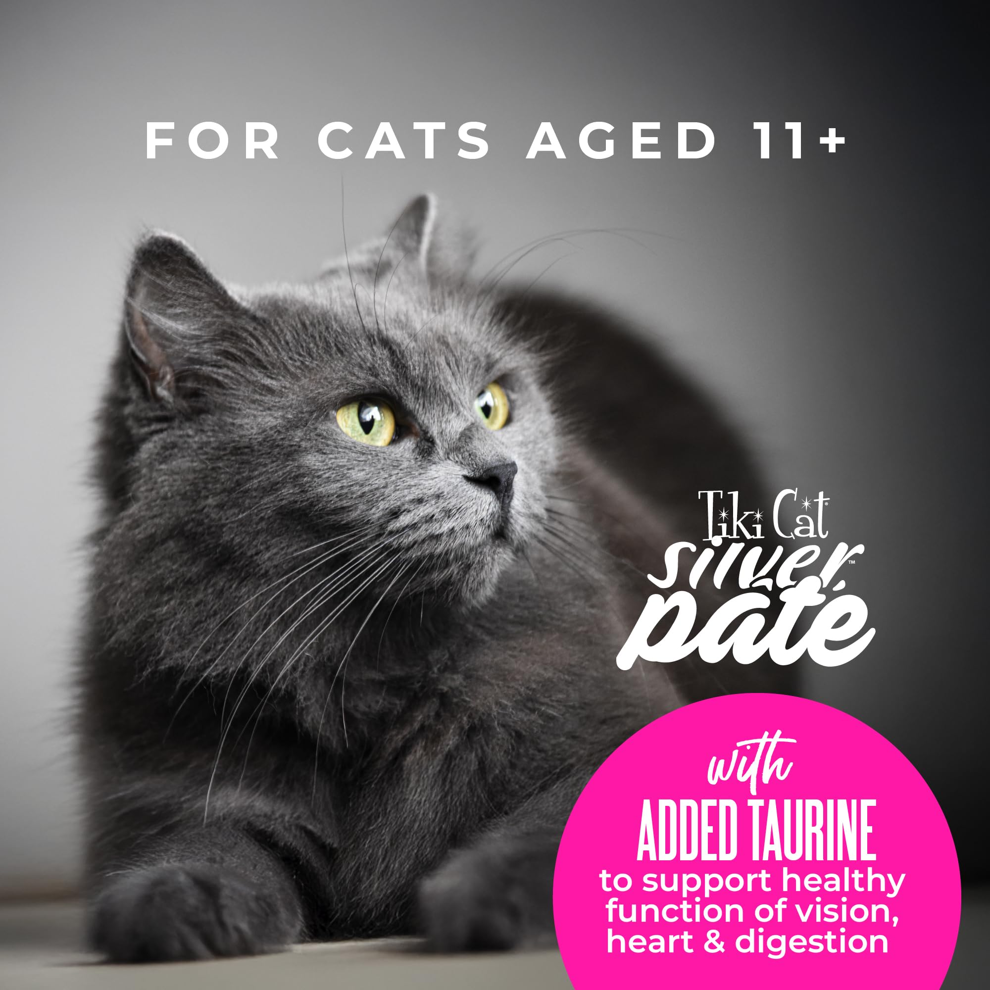 Tiki Cat Silver Pate ingredients non-GMO; grain-free recipe for sensitive stomachs