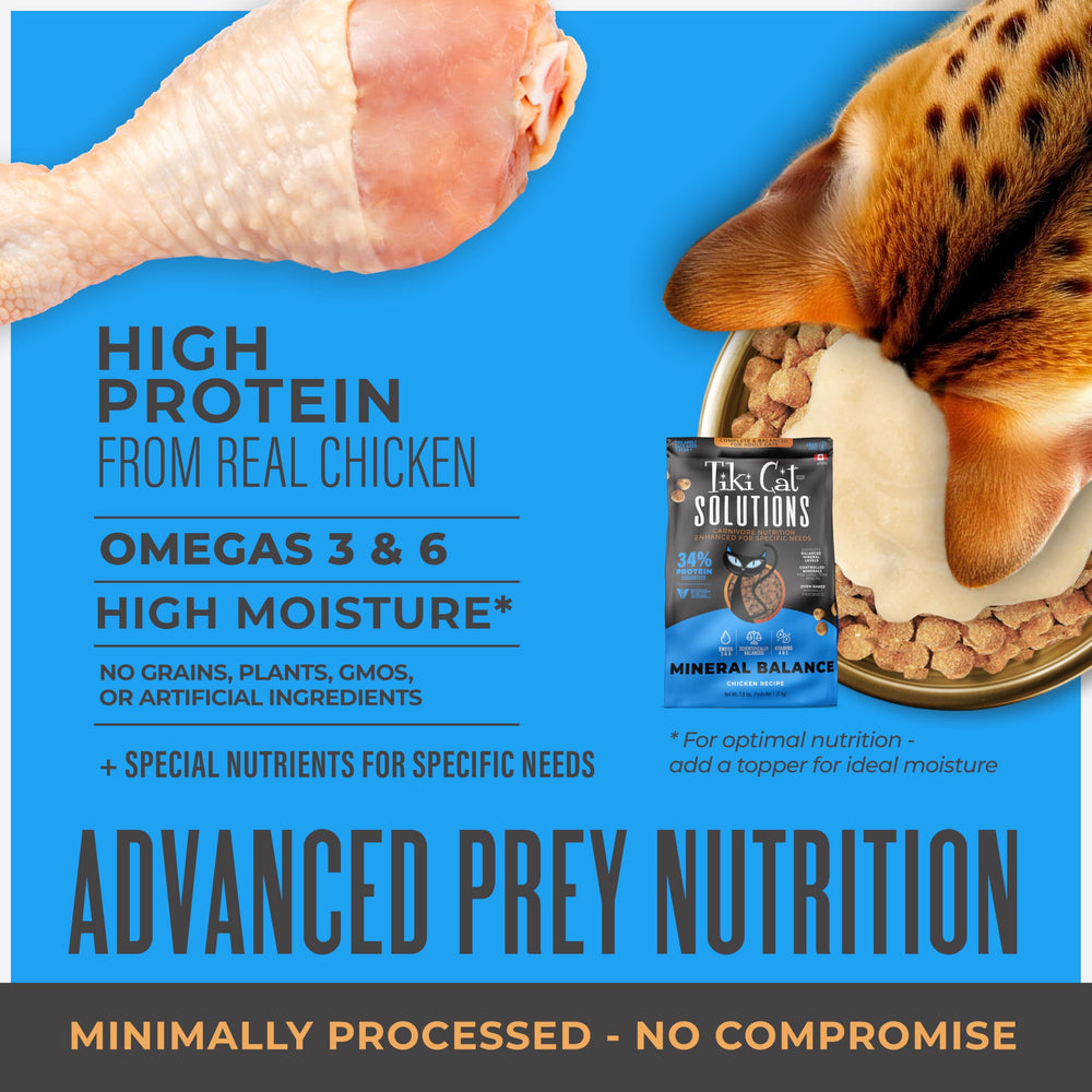Tiki Cat Solutions 34% protein guaranteed close-up for lean muscle