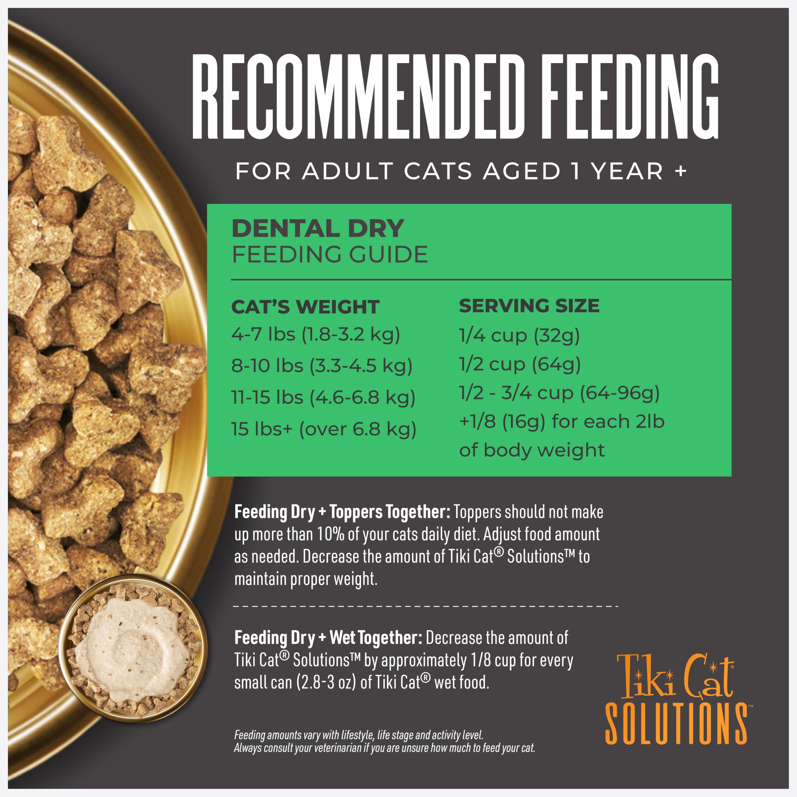 Kibble with multiple surfaces designed to aid oral cleaning during feeding