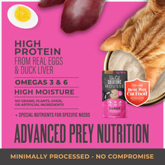 Digestive health concept with digestible ingredients in the mousse.