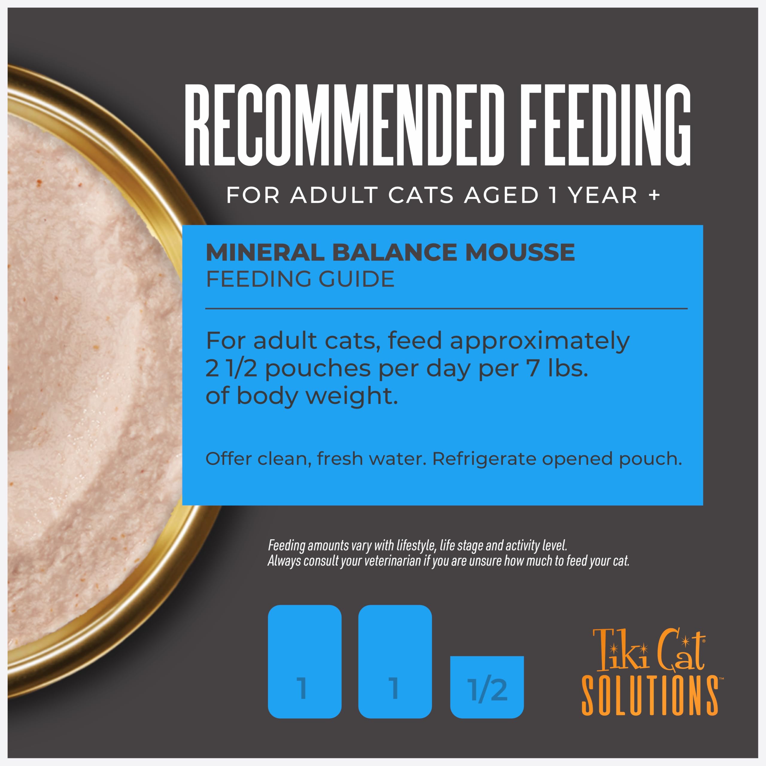 Grain-free Mineral Balance Mousse supports grain-free diets.