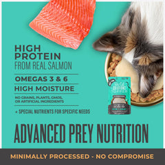 TIKI PETS Salmon broth image highlights real protein source for toppers.