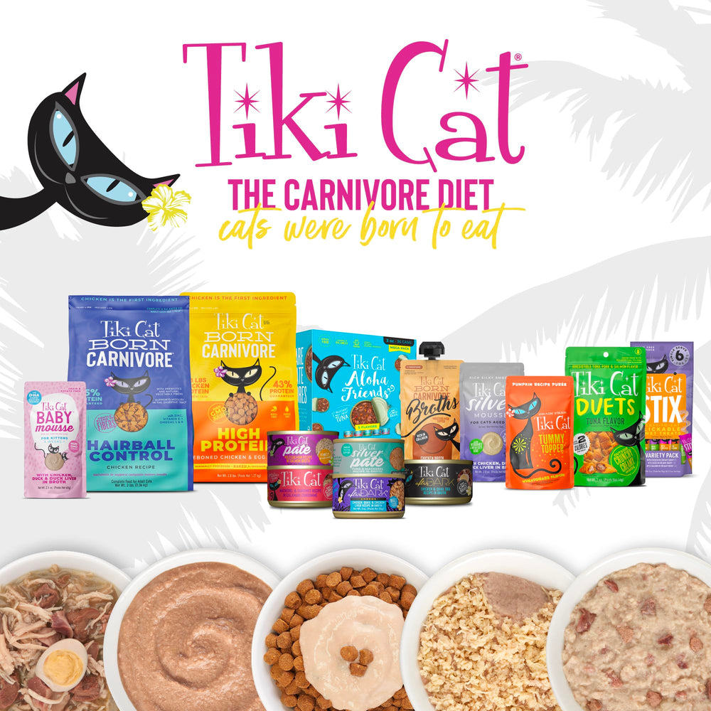 Serving over meals: Tiki Cat Tummy Topper enhances moisture
