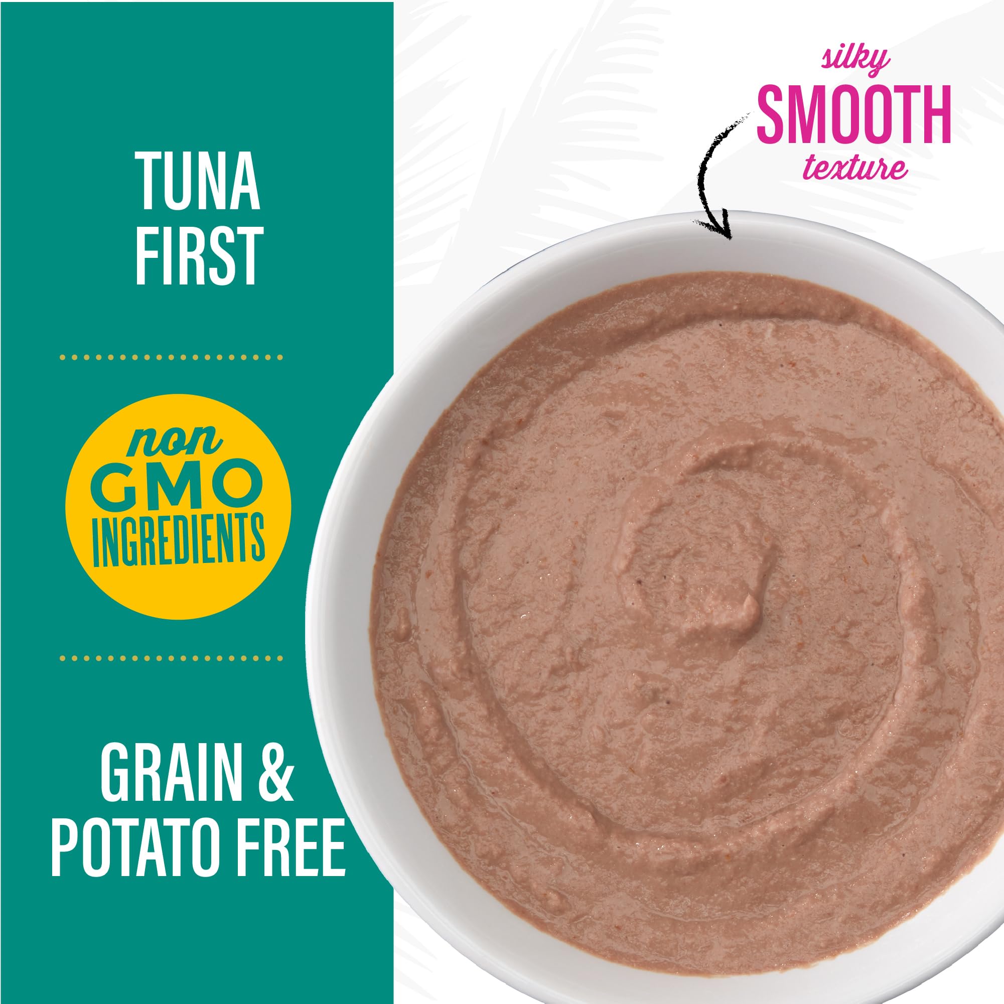 TIKI Cat Velvet Mousse tuna and chicken blend offers protein-forward flavor.