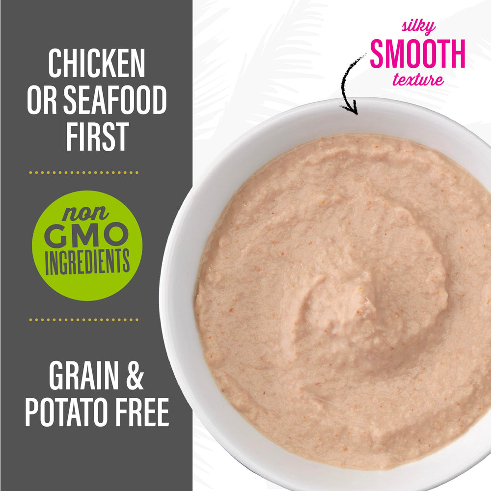 Tiki Cat Velvet Mousse high moisture formula supports hydration during meals.