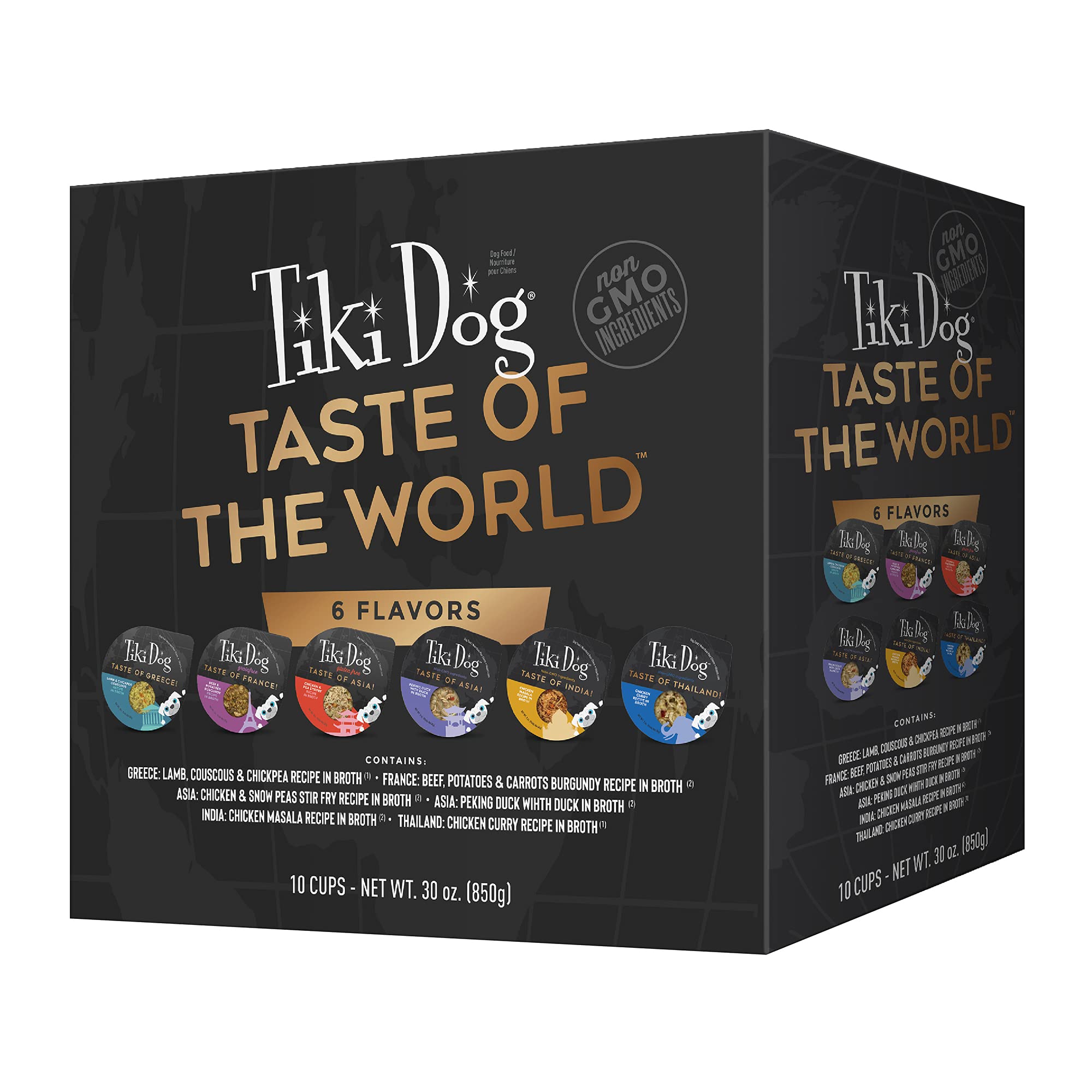Tiki Dog Taste of the World Italian Carbonara cup offers savory protein for meals.