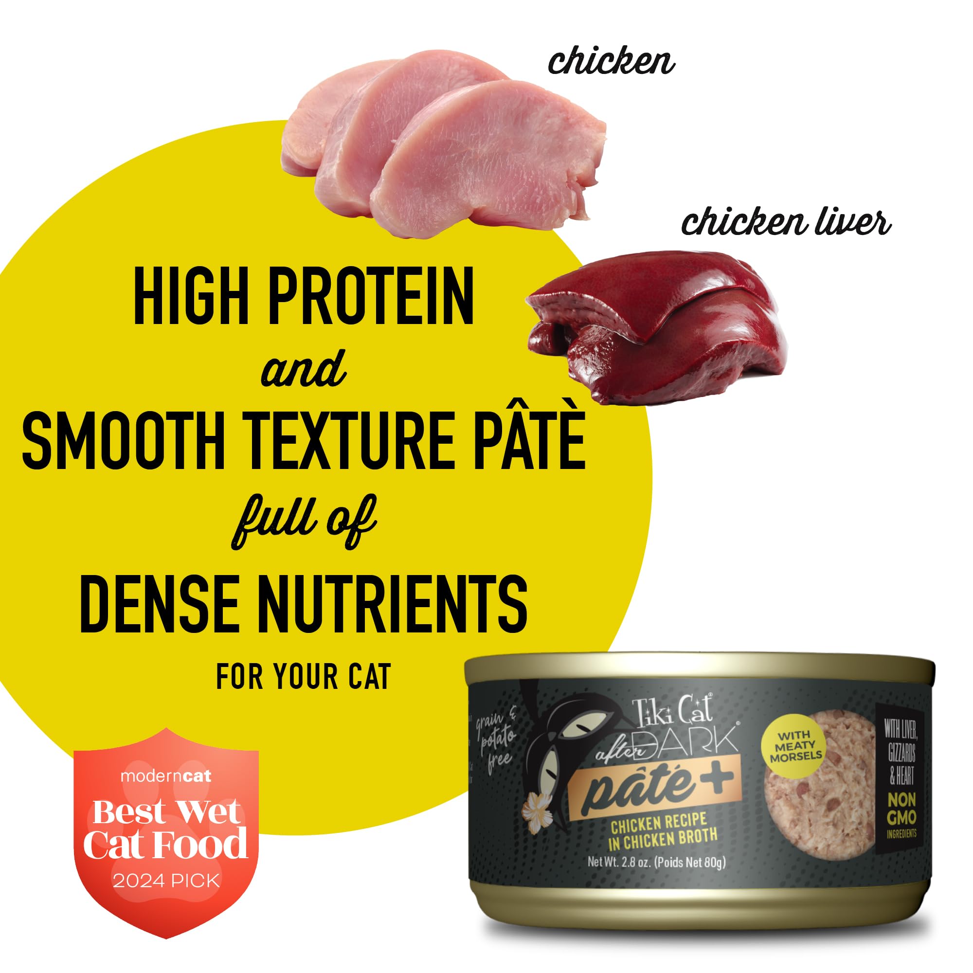 Tiki Pets After Dark Pate+ broth being poured to show high moisture content