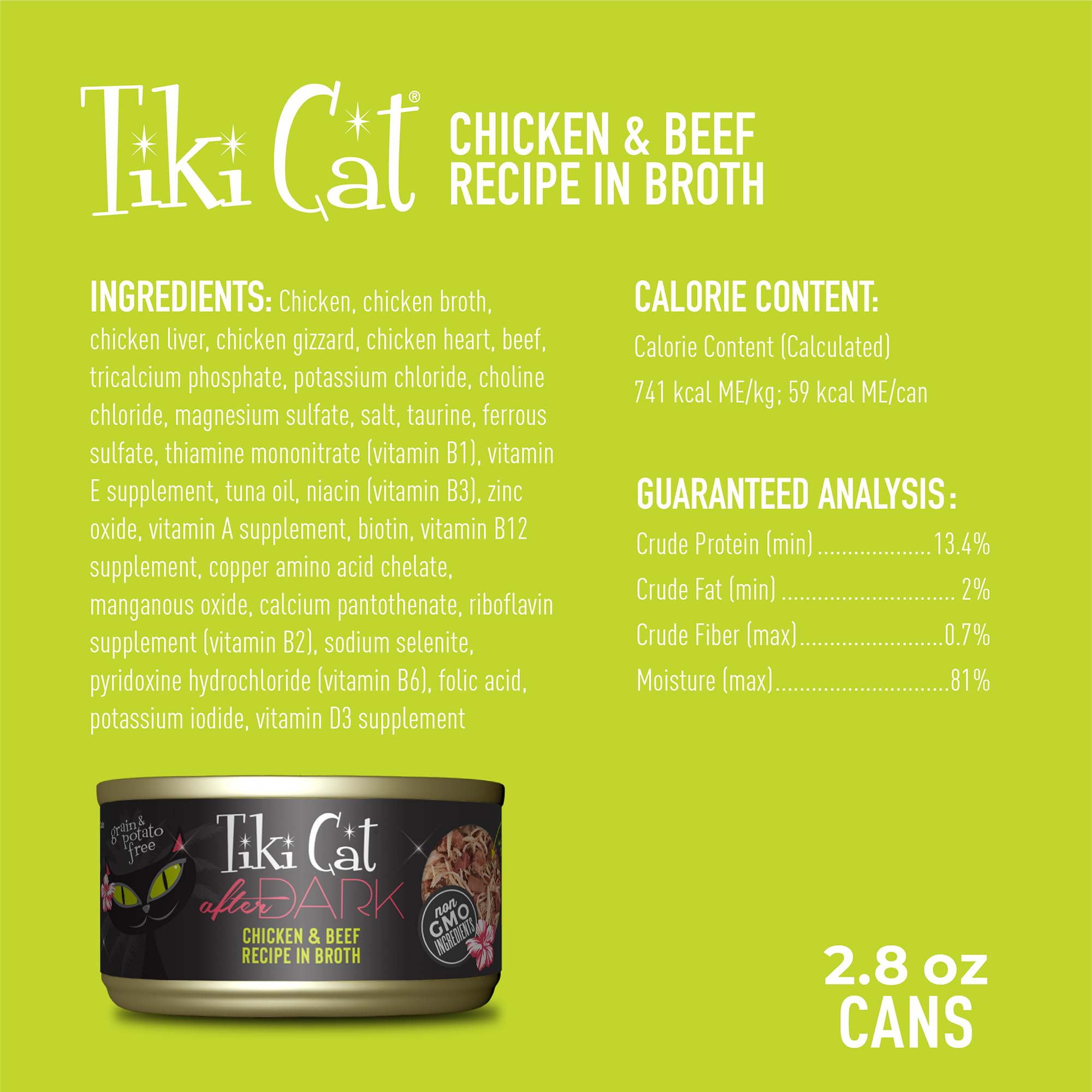 TIKI PETS After Dark served in a bowl showing high moisture and appetizing texture.
