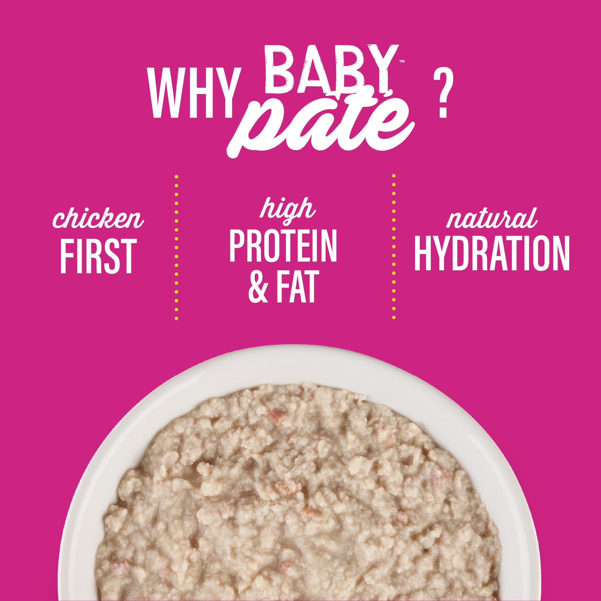 Tiki Cat Baby Pate tuna-chicken-liver can showcases omega-friendly protein options for kittens.