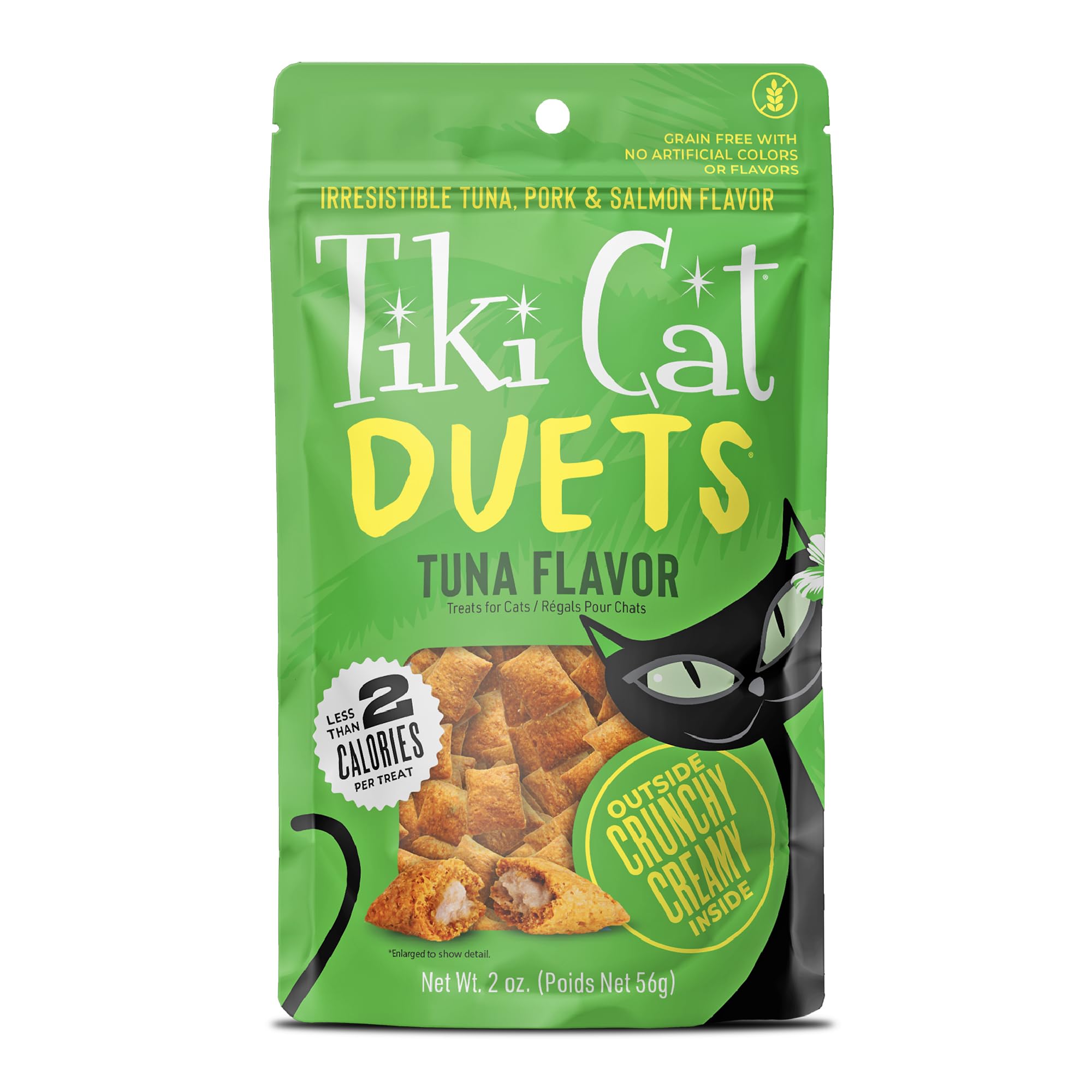 Tiki Cat Duets: crunchy outside, creamy inside, a satisfying texture.