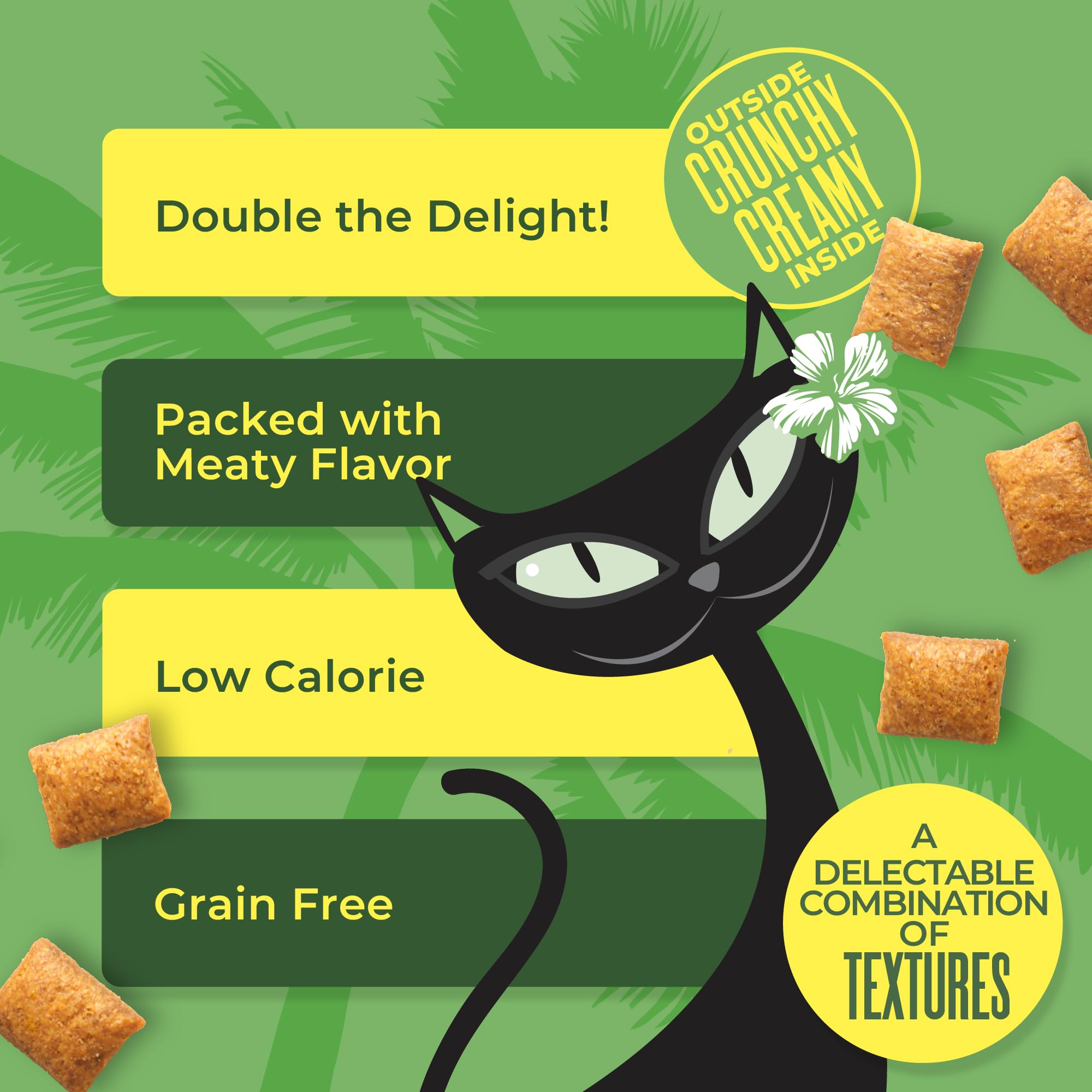 Tiki Cat Duets with under 2 calories per treat.