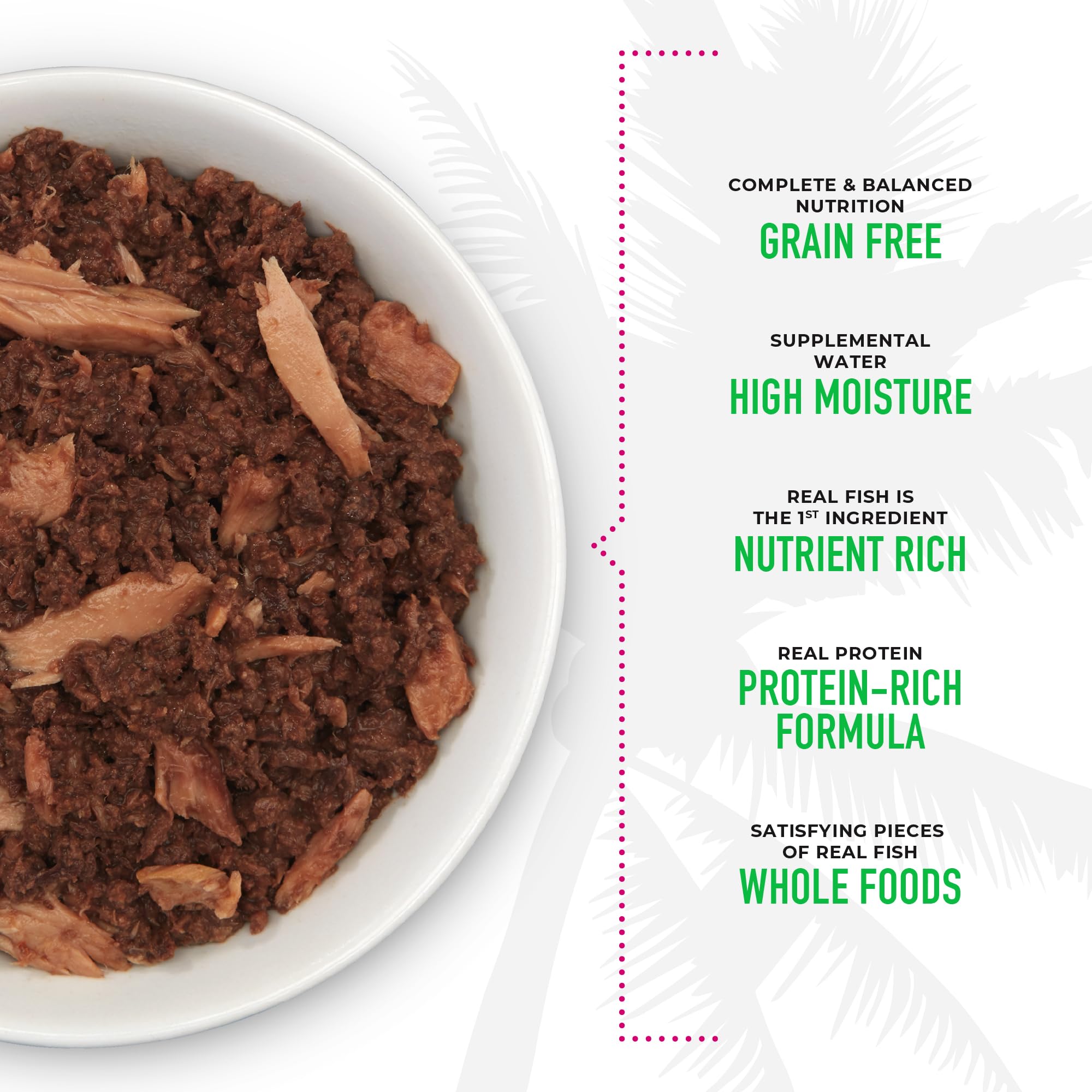 Grain-free label signals a grain-free option for cats on a balanced wet diet