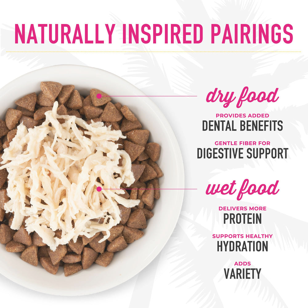 Real tuna listed as first ingredient signals protein-rich nutrition