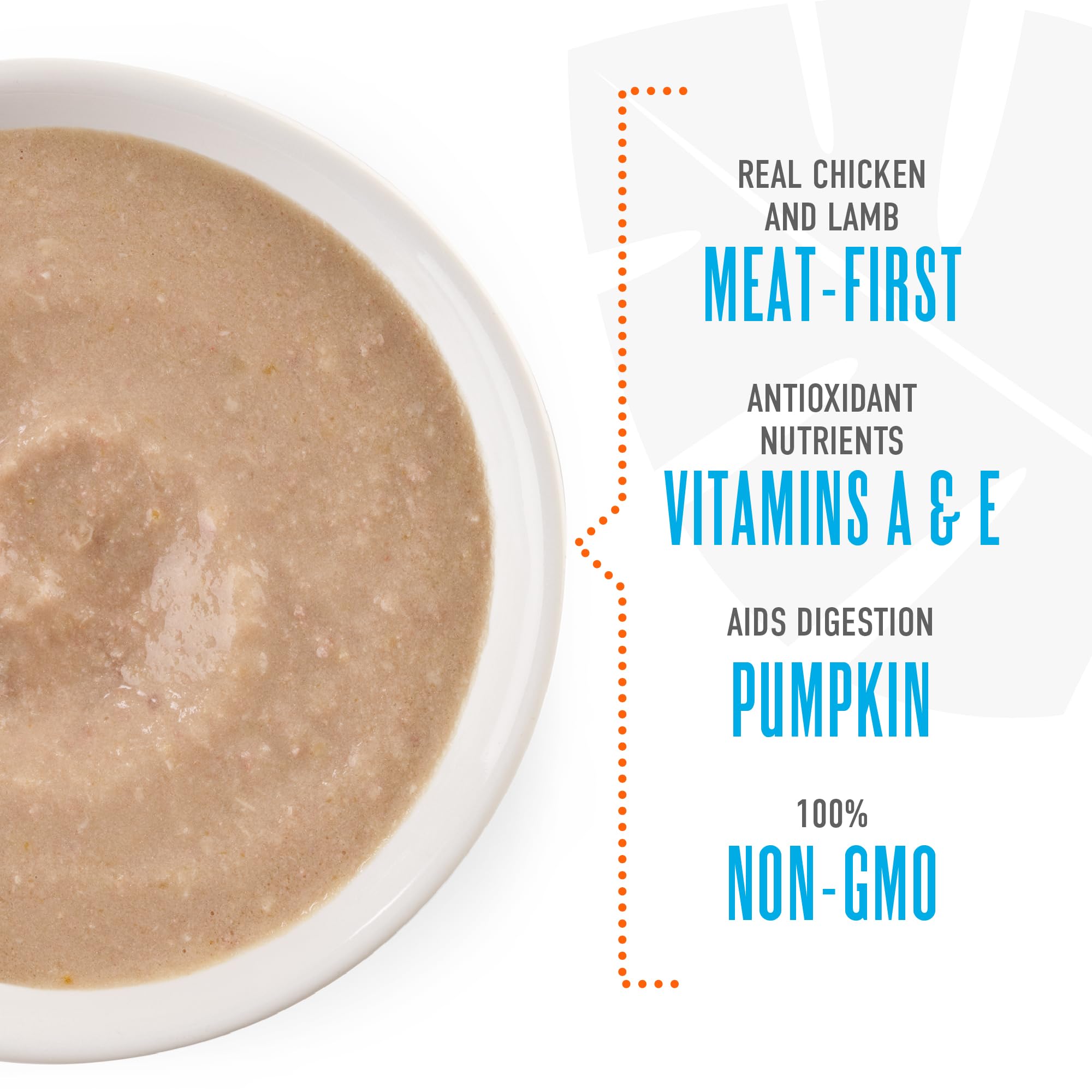 TIKI PETS Tiki Dog Seniors Mousse pumpkin-fiber supports gentle digestion and fiber intake.