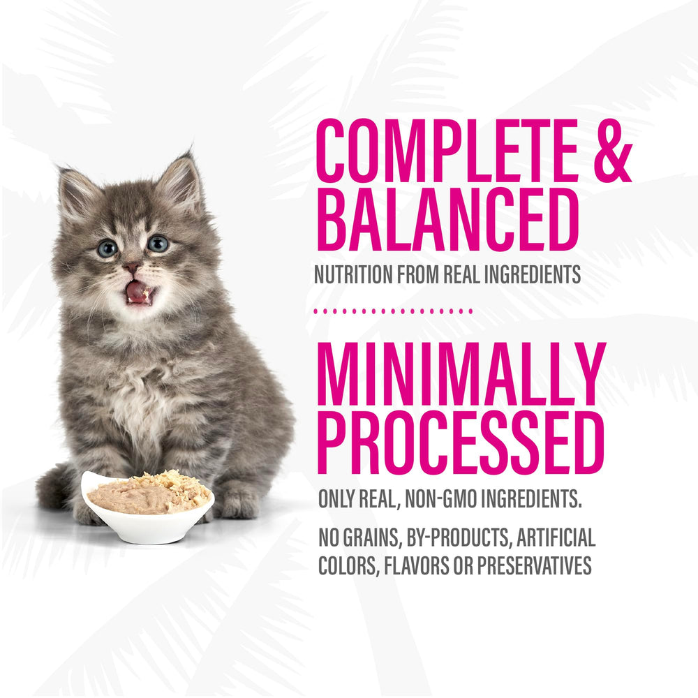 Soft shredded texture in TIKI PETS Tiki Cat Baby supports easy chewing
