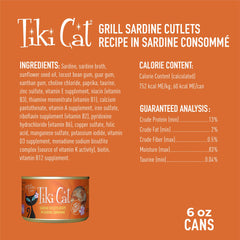 Tiki Cat Grill with delicate consommé and shellfish garnish, appealing to cats.