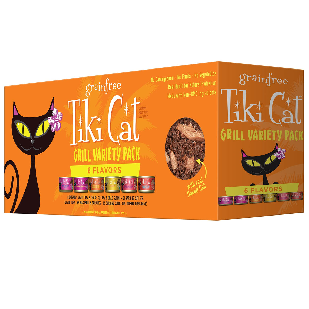 Tiki Pets Tiki Cat Grill variety pack cans for fish lovers