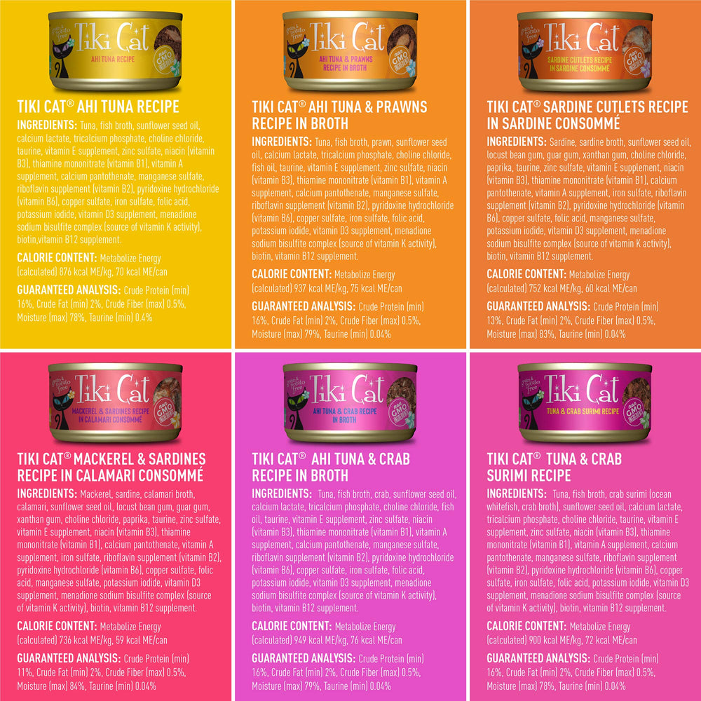 Tiki Cat Mega Pack tuna-pumpkin in broth supports digestion and flavor variety