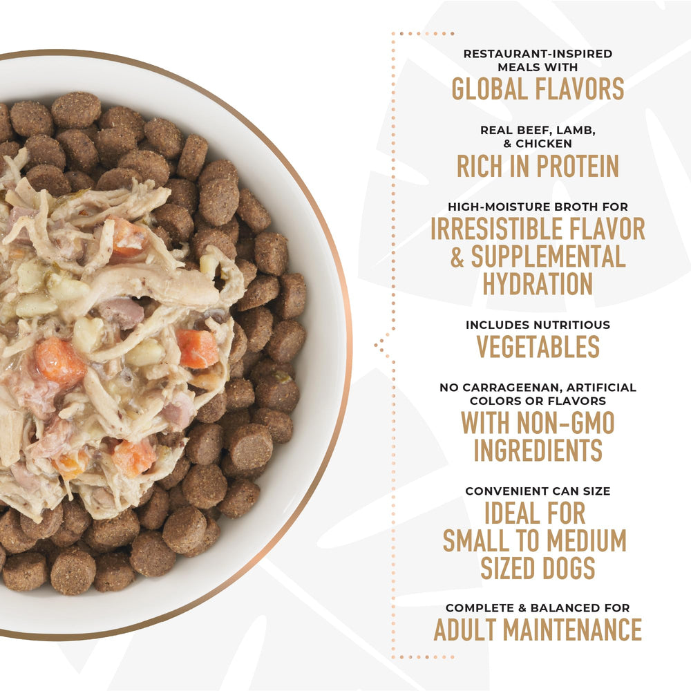 Tiki Pets Tiki Dog Taste of the World features real ingredients dogs love