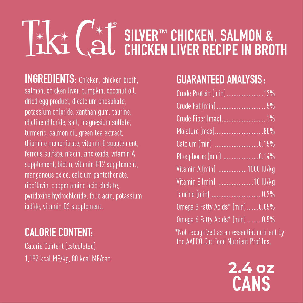 Tiki Cat Silver 12-pack cans offer convenient senior nutrition