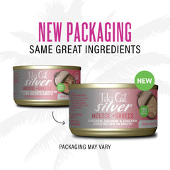 Tiki Cat Silver senior cat mousse texture entices aging appetites