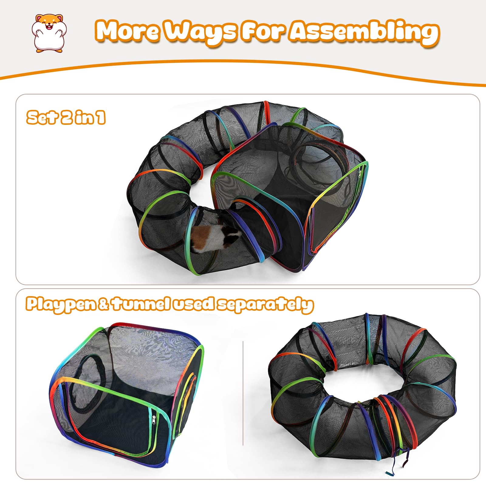 TIKIWIK playpen with open side for easy access and supervision