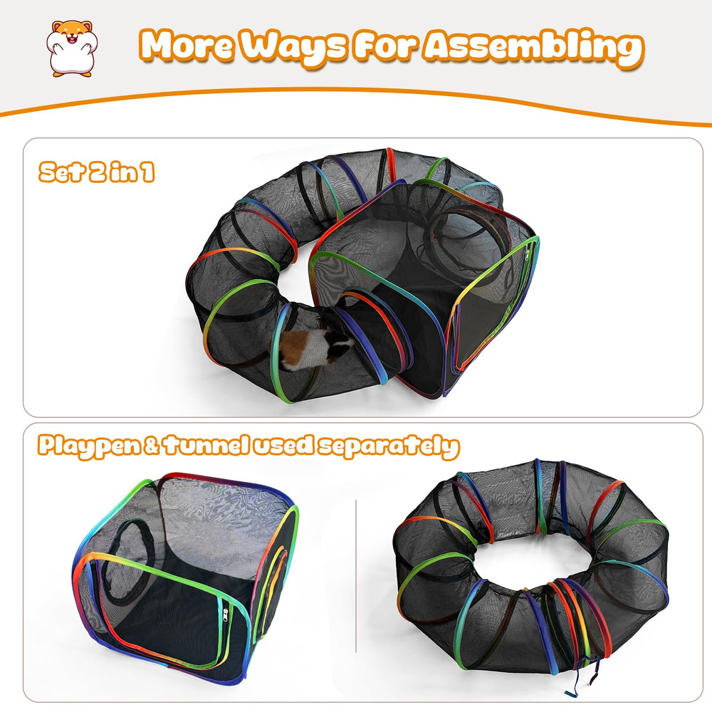 TIKIWIK playpen with open side for easy access and supervision