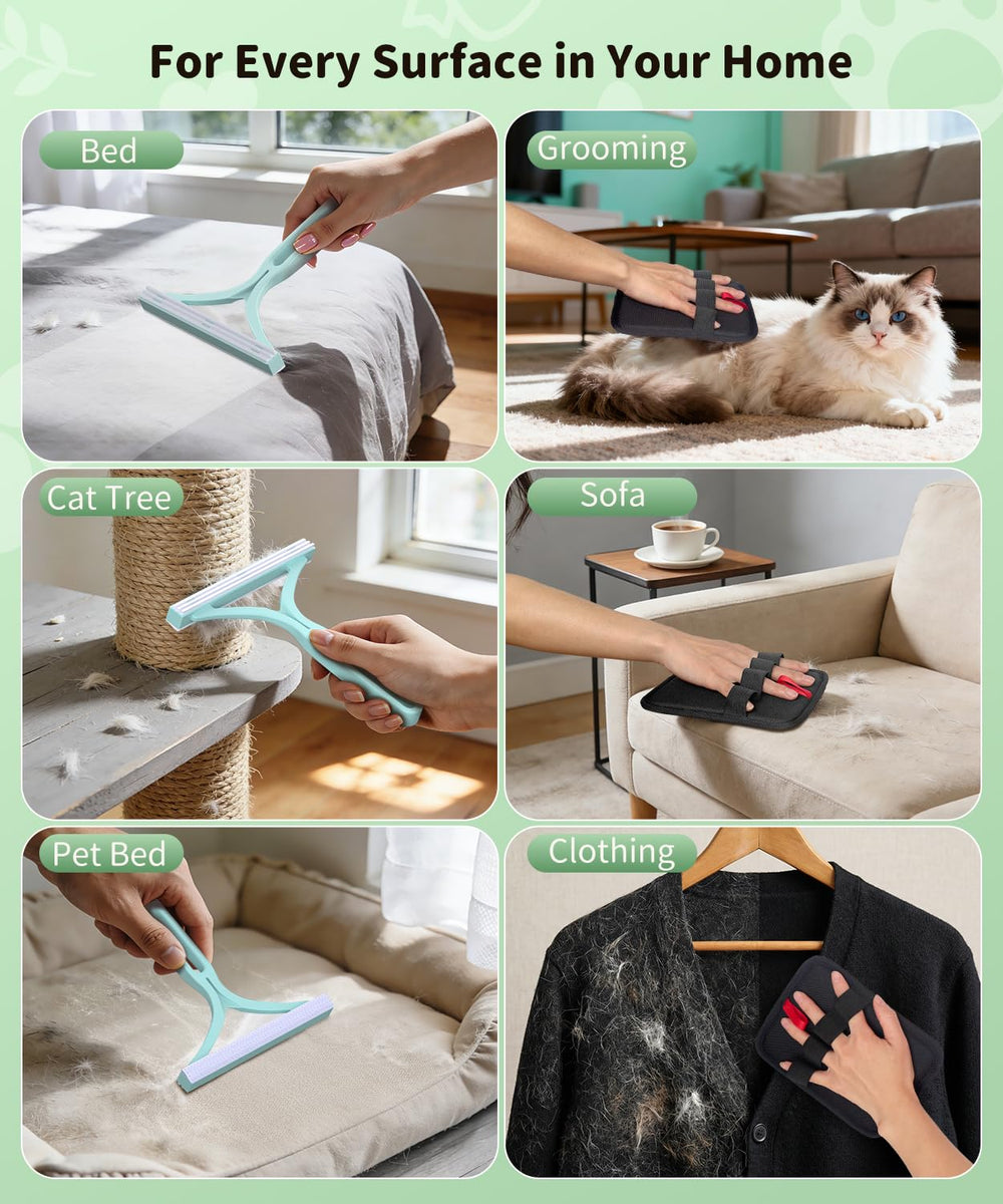 TIKIWIK Y-shaped carpet scraper for tight corners and upholstery.
